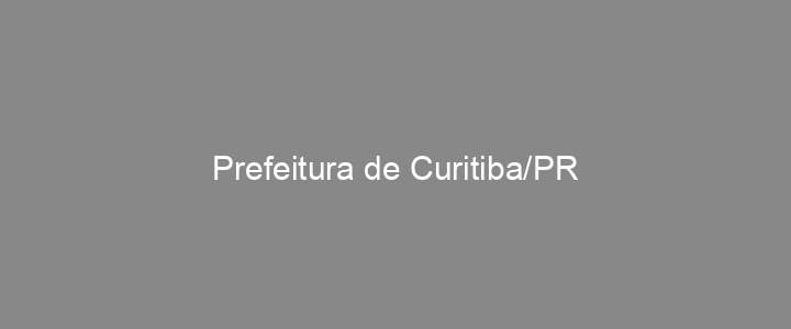 Provas Anteriores Prefeitura de Curitiba/PR